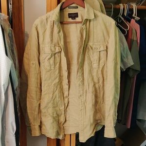 Black Brown Linen Shirt